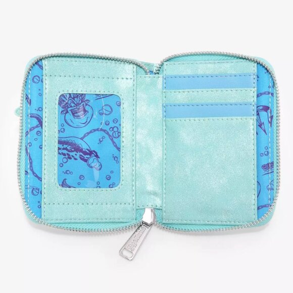 Loungefly Disney The Little Mermaid Glitter Portrait Mini Backpack and Wallet main image 4